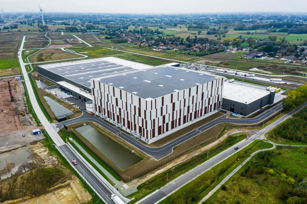 Back side aerial view with focus on the High Bay of The Barry Callebaut Chocolate Box Barry Callebaut’s major investment in sustainable chocolate facility