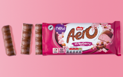 Out now: New Aero Strawberry flavour sharing bar