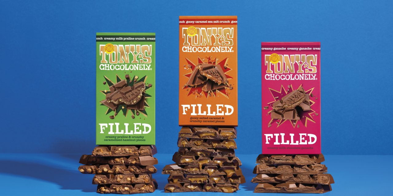 Tony’s Chocolonely launches filled chocolate bar range in the UK